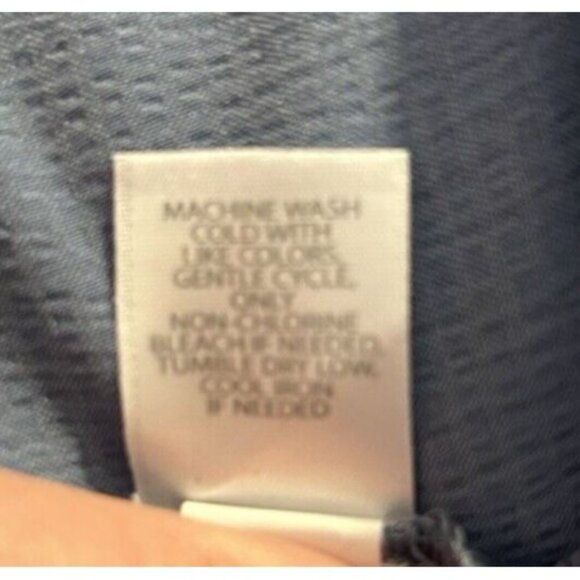 NWT J Jill Wearever Collection Easy Care Blue Moonlitsky Tunic Top Plus Size 4X - Picture 8 of 8